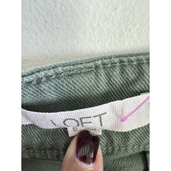 3 for $9 Loft The Palmer Short 6 Green - Picture 6 of 7